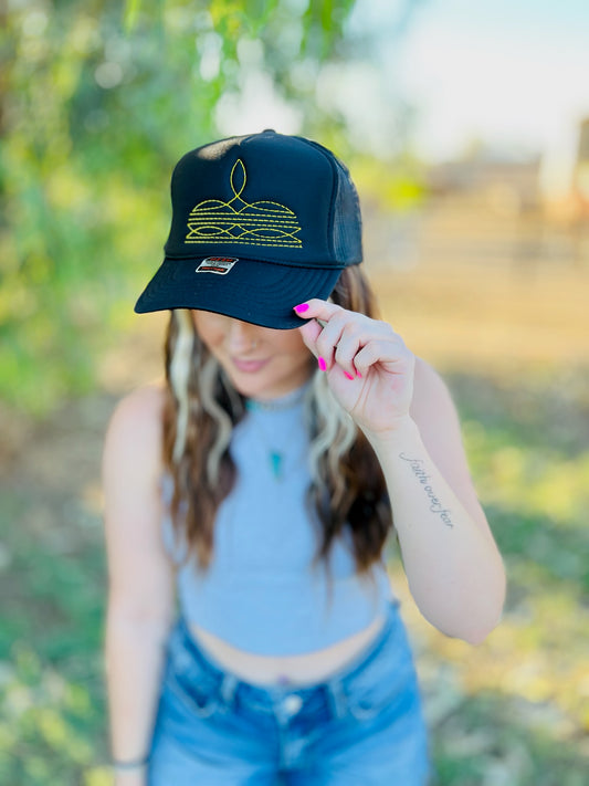Boot Stitch Trucker Hat