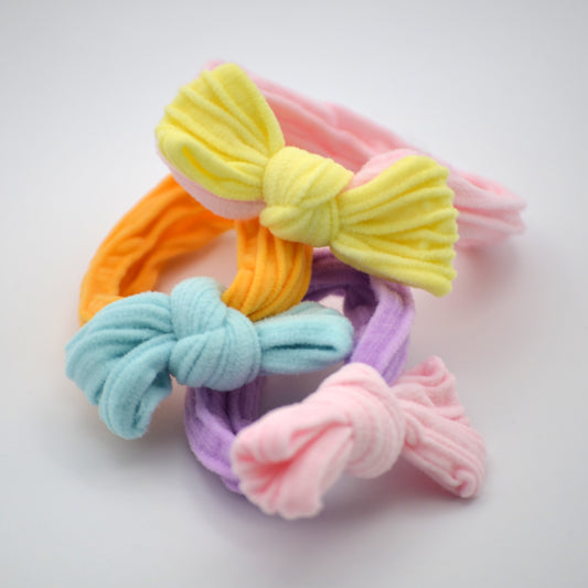 Super Soft Bow Hair Ties (Set of 3 pcs)