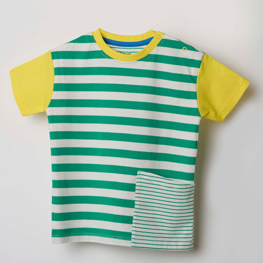 Short Sleeve T-Shirt - Green Stripe