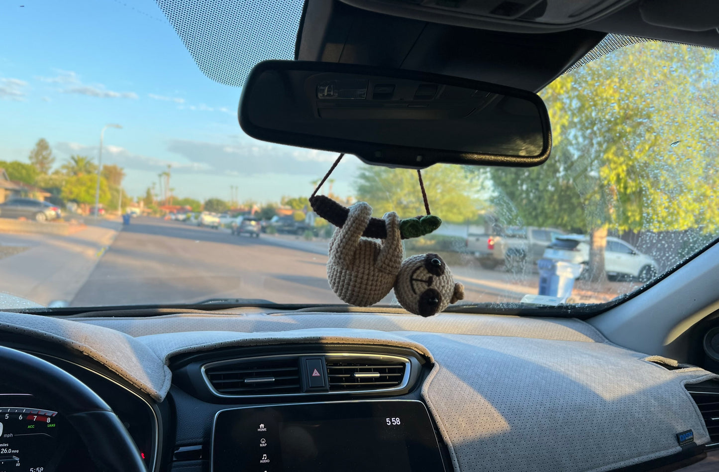 Crochet Sloth Hanging 2