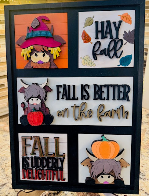 5-Slot Interchangeable Insert Packages (Highland Cow) - STV