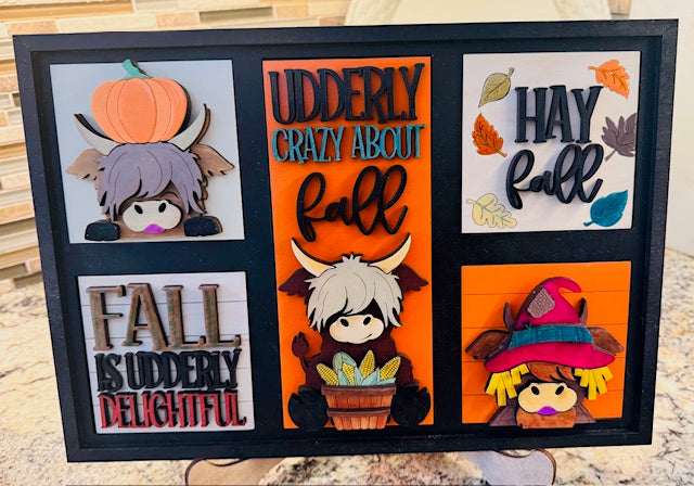 5-Slot Interchangeable Insert Packages (Highland Cow) - STV