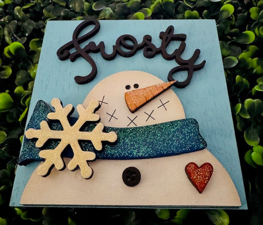 Interchangeable Insert Christmas - Frosty - Burlapitup - STV