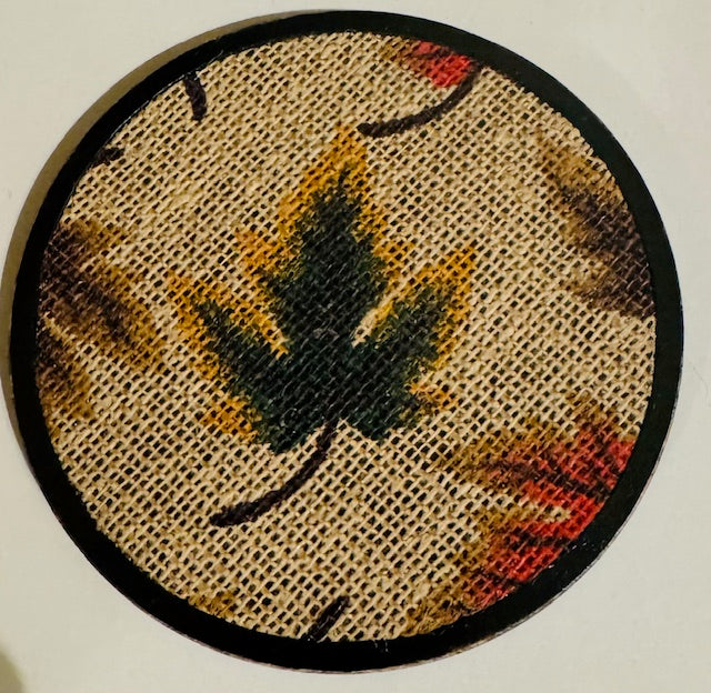 Wood & Burlap Coaster - CHD