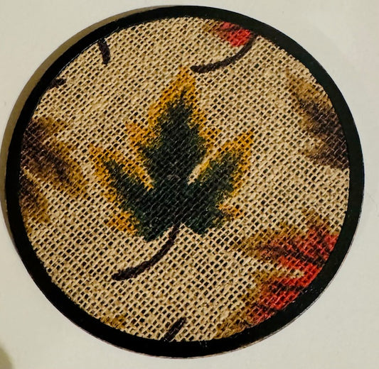 Wood & Burlap Coaster - CHD