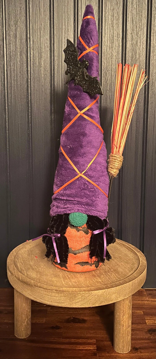 Gnoming Around: Gnome Witch with Broom