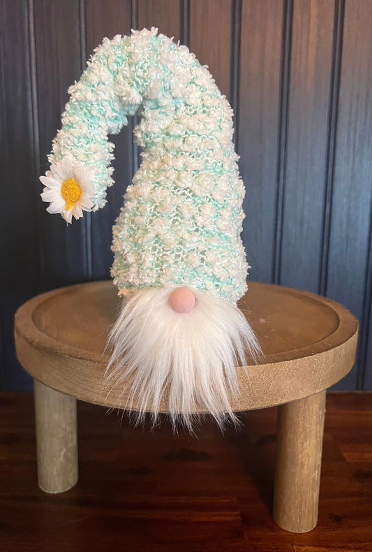 Gnoming Around: Gnome with Mint green Hat & Daisy