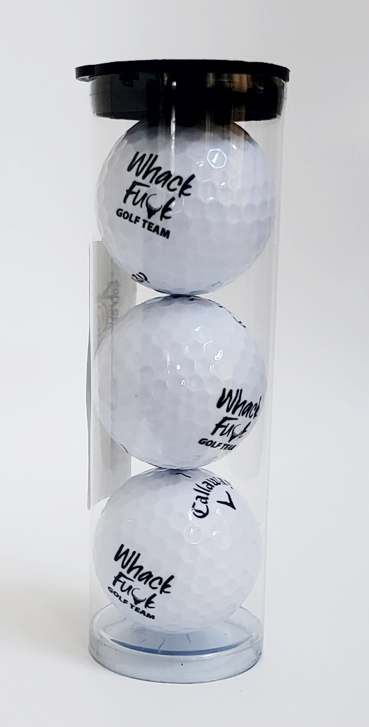 Whack Fuck Golf Balls - 3 per Tube