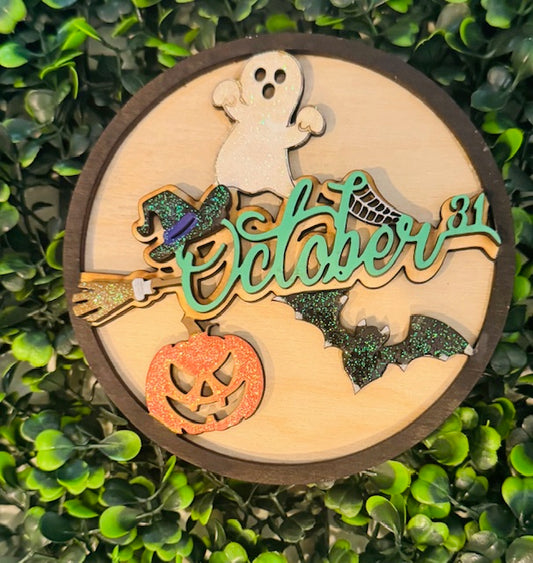 Magnetic Insert 4.5" Halloween Oct 31st  - STV