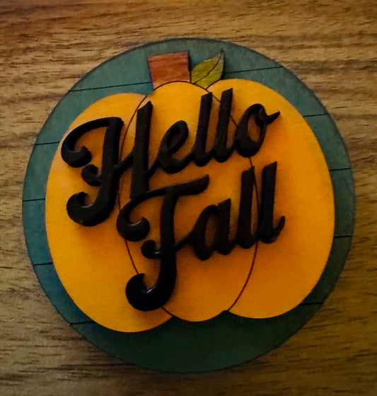 Magnetic Insert - Fall Pumpkin - STV
