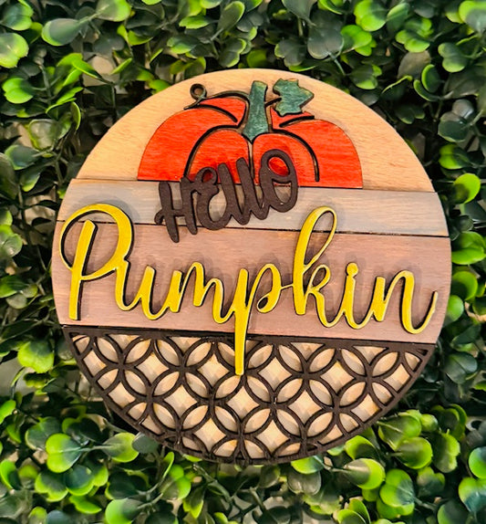 Magnetic Insert 4.5" Hello Pumpkin - STV