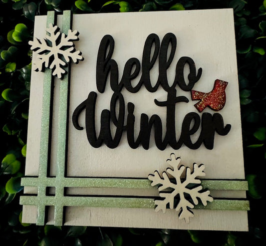 Interchangeable Insert Hello Winter - STV