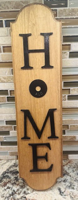 Interchangeable Magnetic (HOME) Sign Base (Use 3"R Inserts) - STV