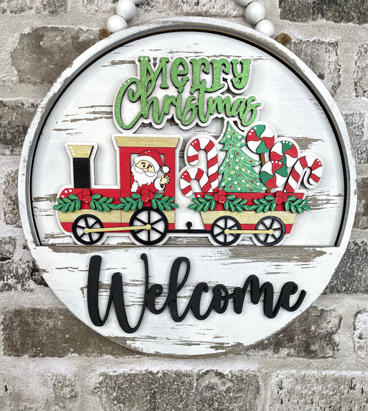 Interchangeable Insert - Santa Train - (10.5") - STV