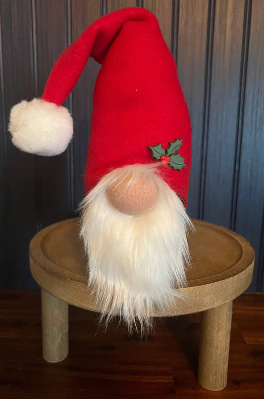 Gnoming Around: Holiday Gnome with Holly on the hat