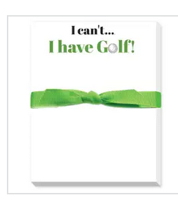 DD _I Can't I Have Golf Mini Notepad