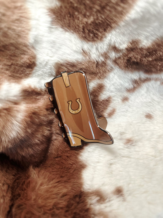 Cowboy Boot Hair Clip