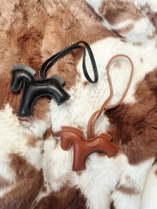 Leather Horse Purse Charm