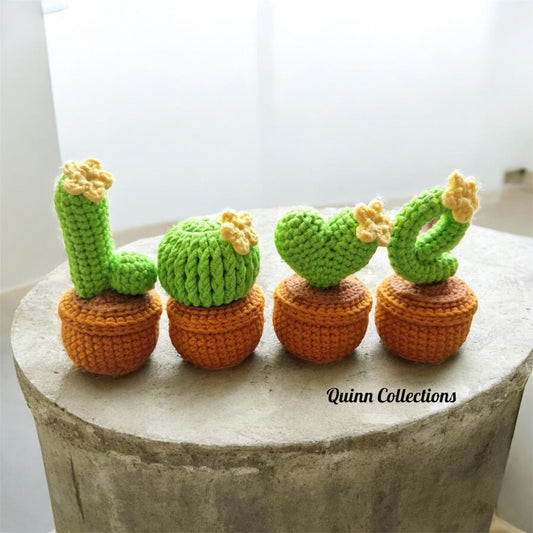 Cactus L.O.V.E set 4pcs