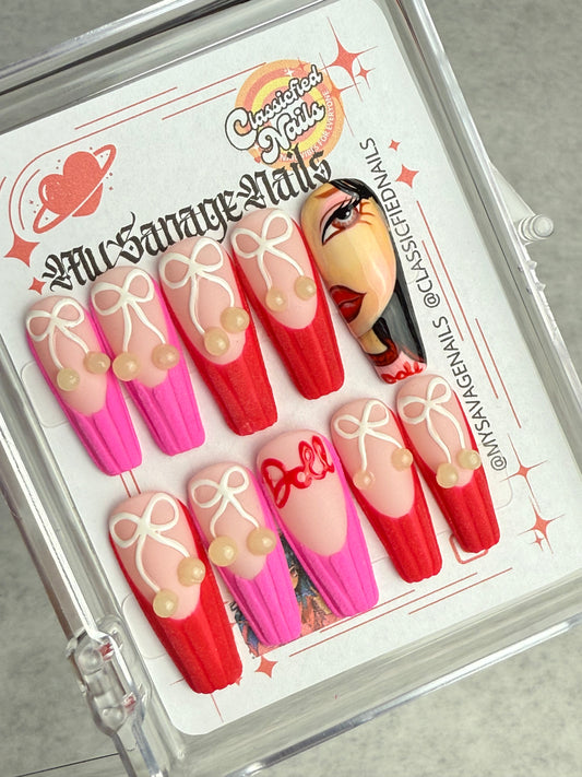 French Bratz Jade- RTS 10:SMALL -Long Coffin- Savage Classicfied
