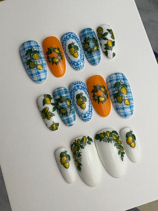 Lemonade Stand Press On Nails 14 SM/MD