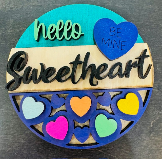 Interchangeable Magnetic Insert 4.5" (Valentine's Day) Burlapitup-STV