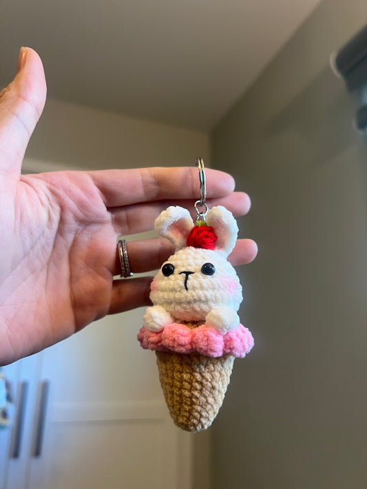Cone animal keychain