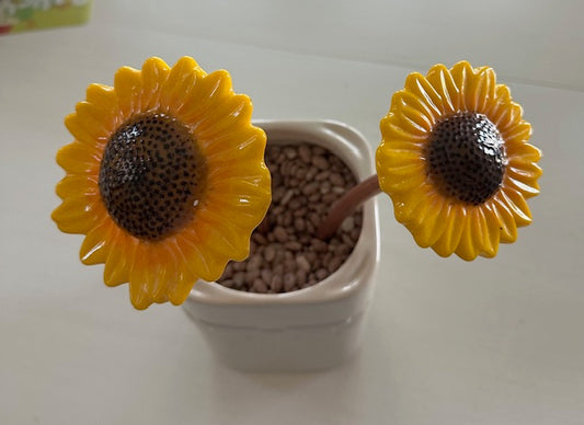 Plant Stake - Small Copper Sunflower