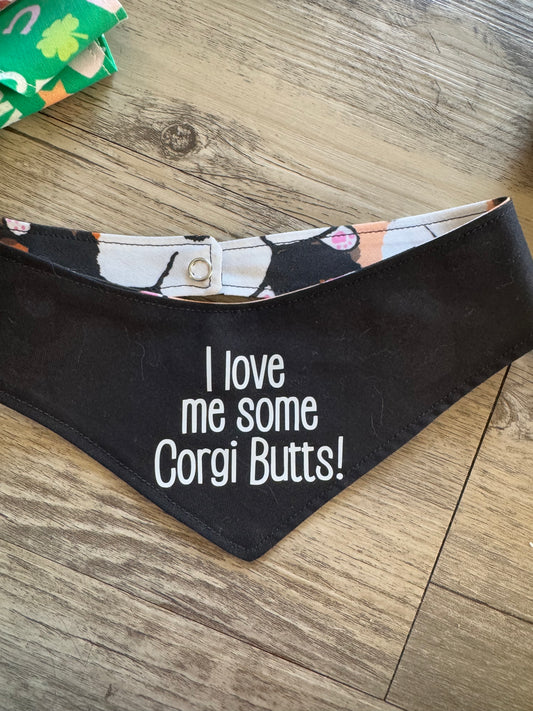 I love corgi butts dog bandana