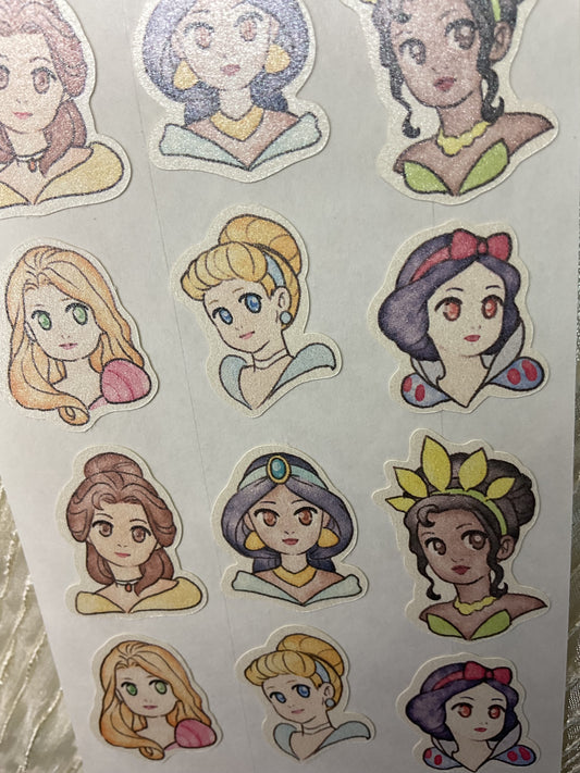 Princess Sticker Sheet