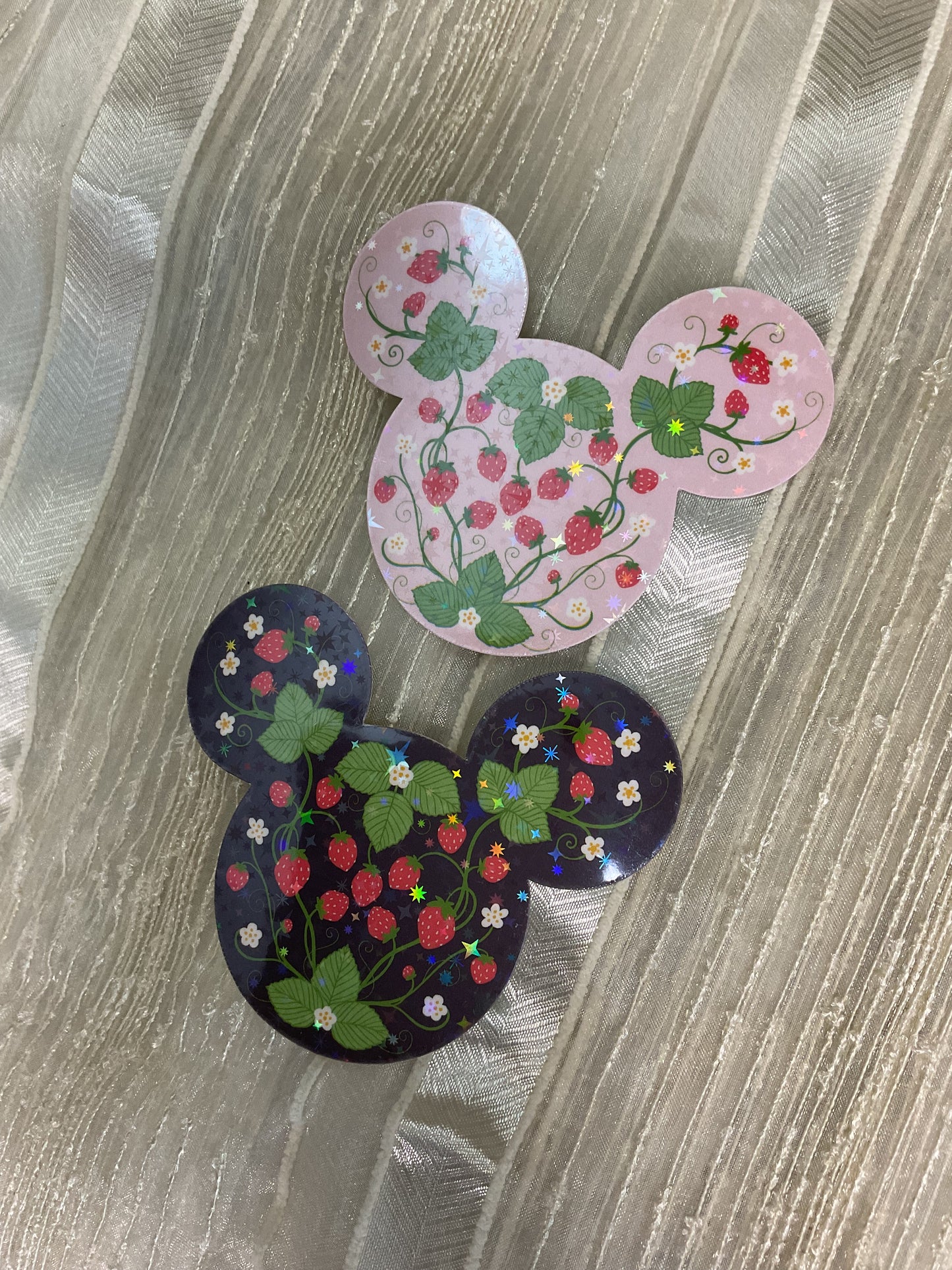 Strawberry Mouse Ears Sticker