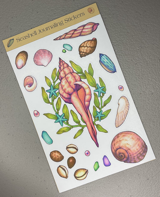 Seashell Journaling Stickers