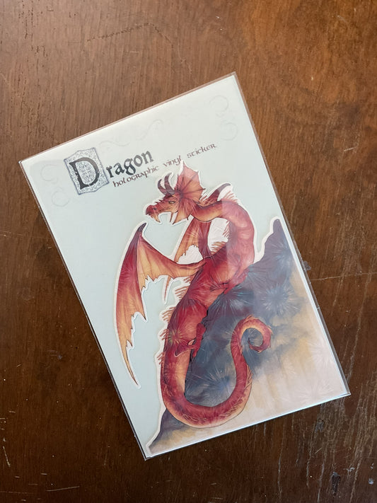 Big Holographic Dragon Sticker