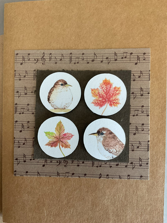 Autumn Music Greeting Card