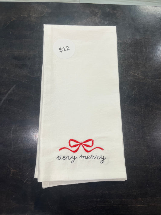Very merry dish towel - BKOClothing.co