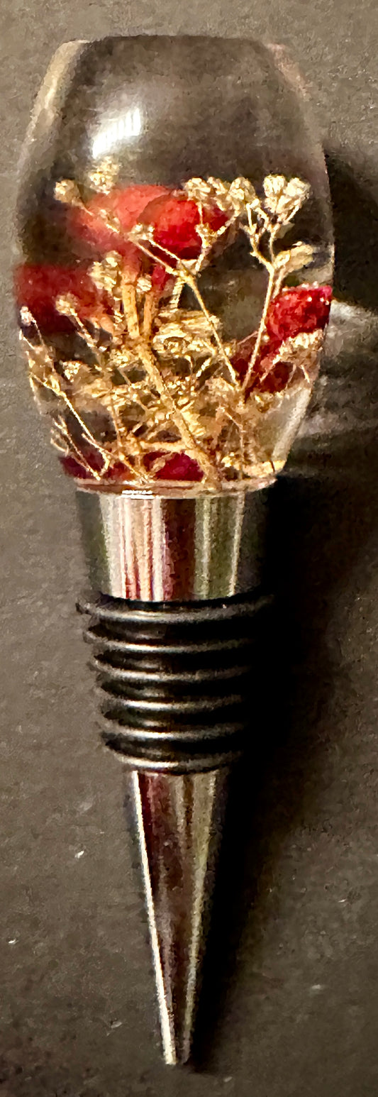 Red Berry Bottle Stopper