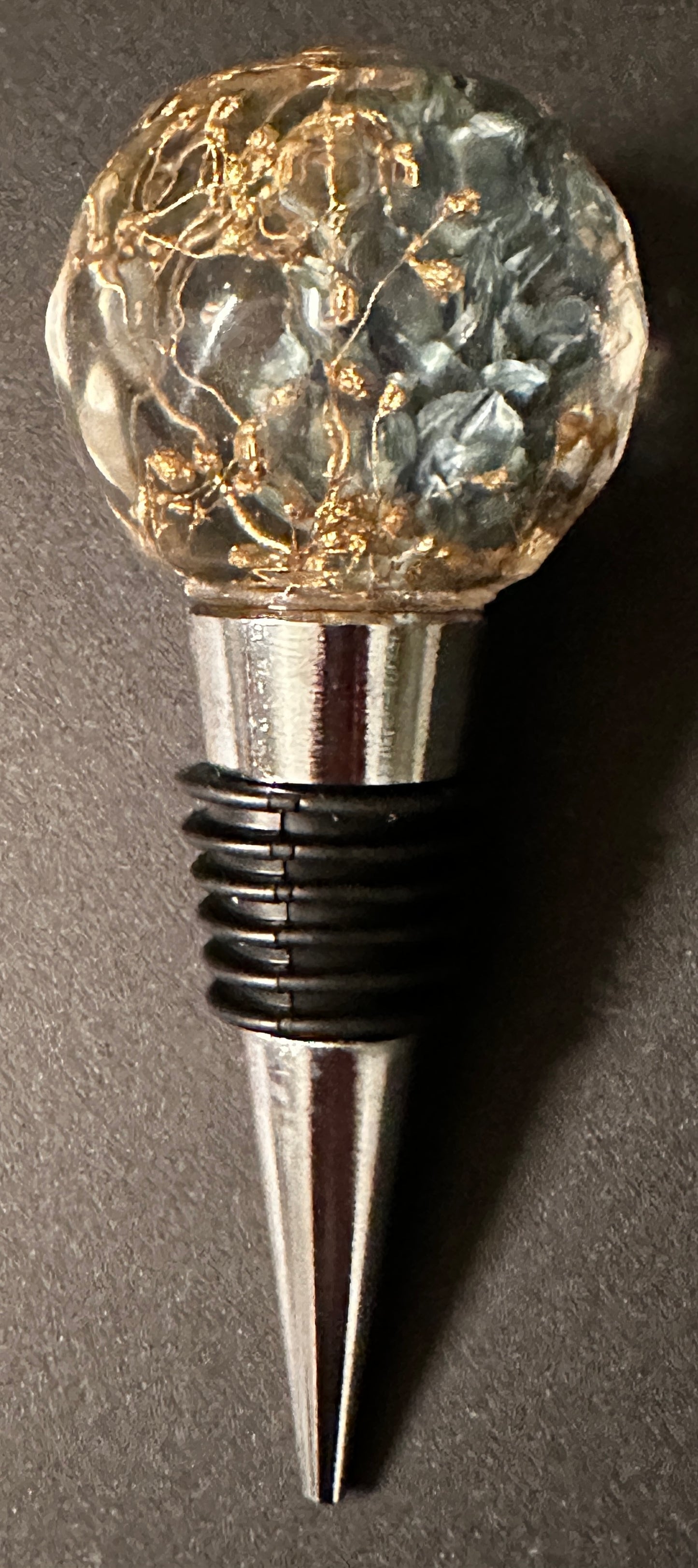 Blue Flower Bottle Stopper