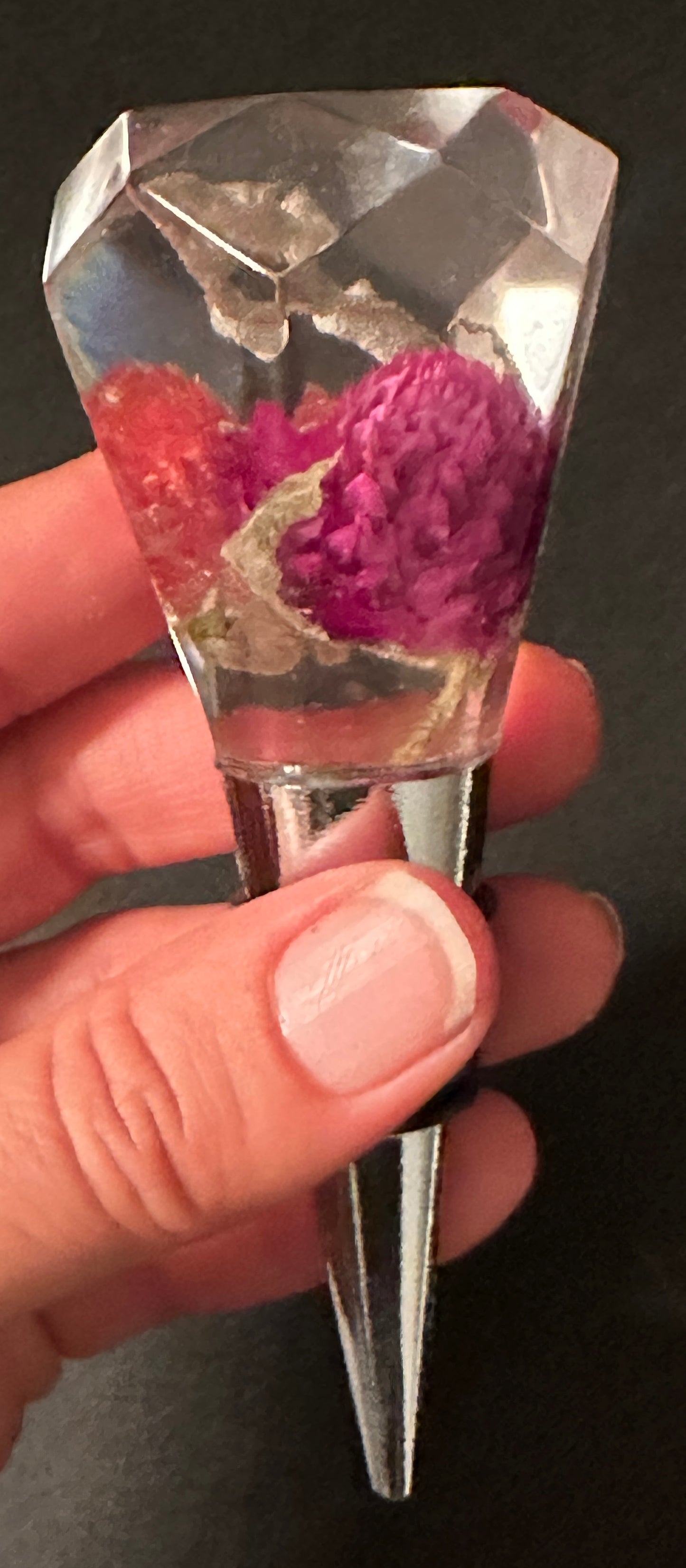Pink Flowers Bottle Stopper