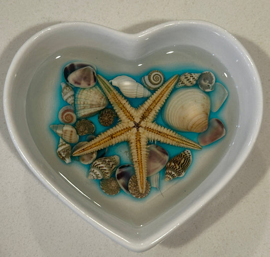 Seashells Heart Dish-STV
