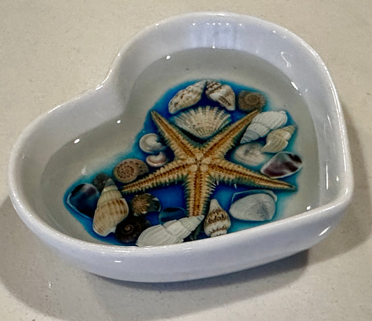 Seashells Heart Dish