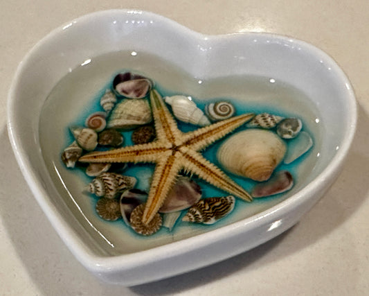 Seashells Heart Dish-STV