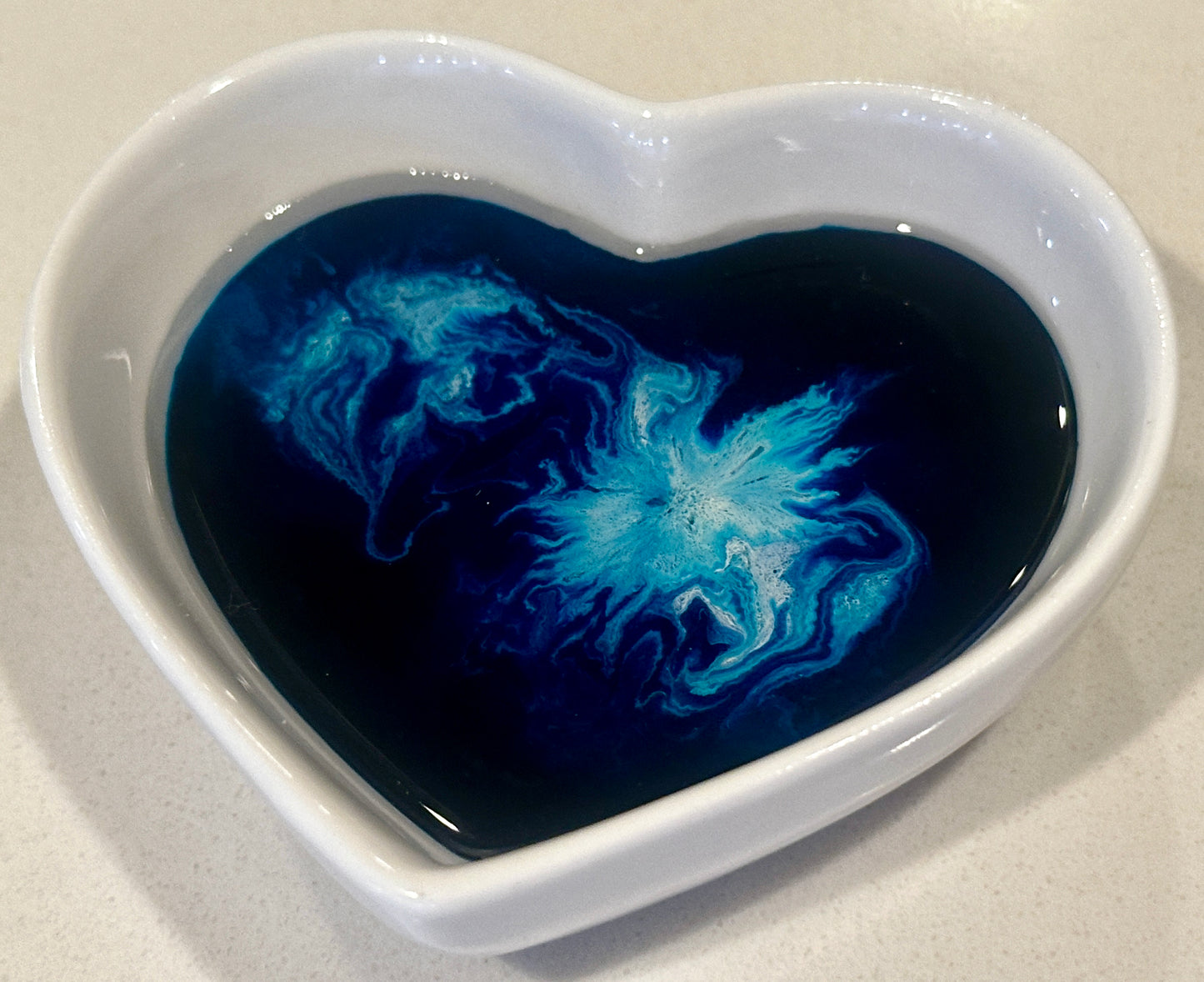 Blue & White Heart Dish