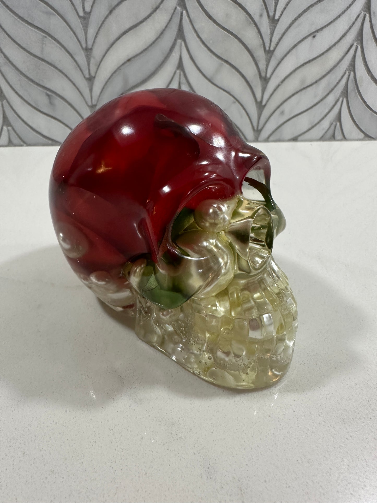 Red Rose Skull SM- CH