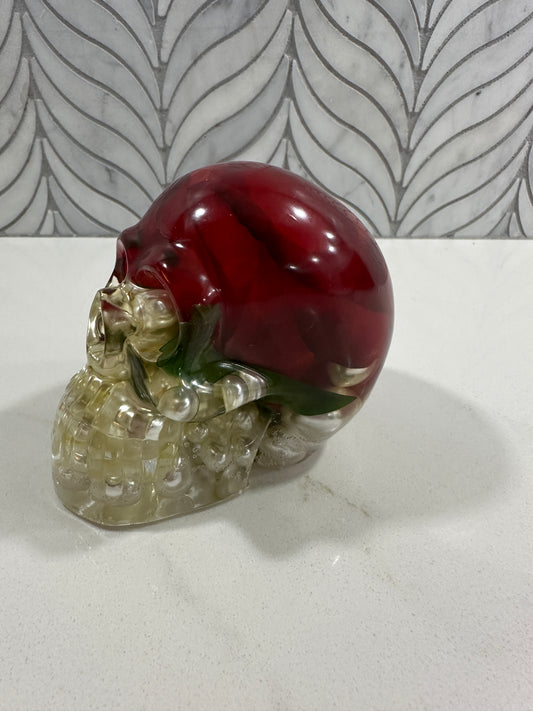 Red Rose Skull SM- CH