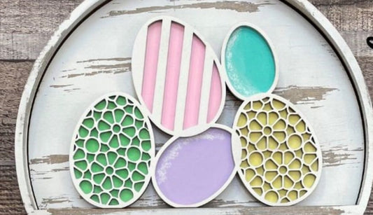 Interchangeable Insert - Easter Eggs - (10.5") - STV