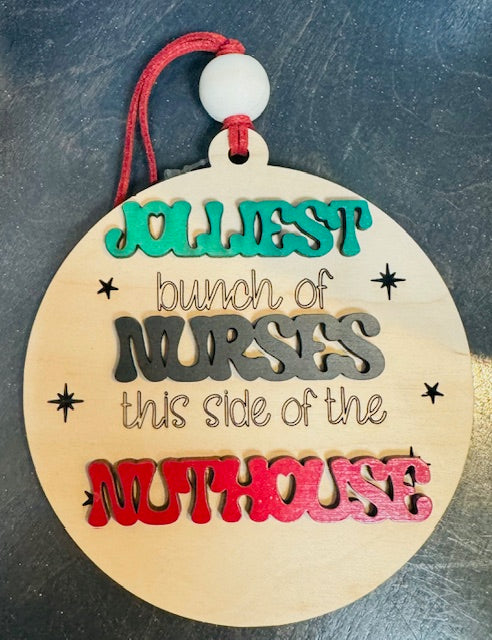 Jolliest Bunch Ornament - Burlapitup-STV
