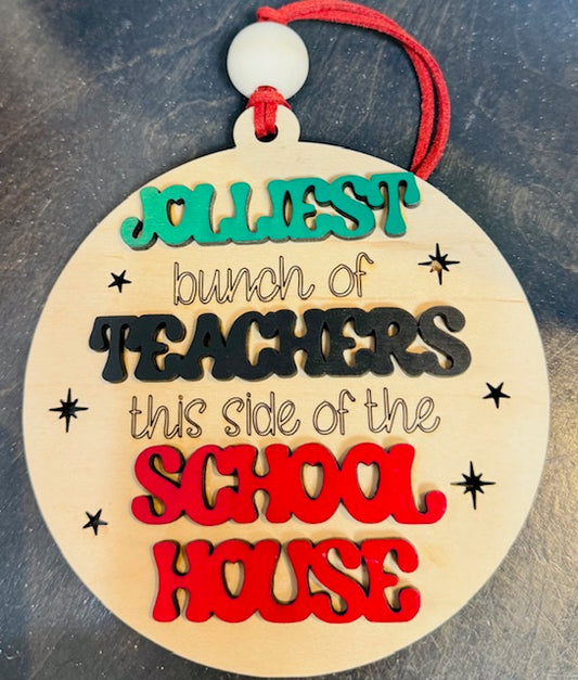 Jolliest Bunch Ornament - Burlapitup-STV