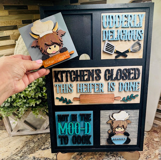 5-Slot Interchangeable Insert Packages (Highland Cow) - STV