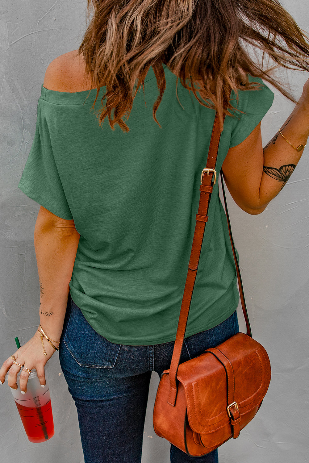 Pocketed Tee with Side Slits | JB Boutique |