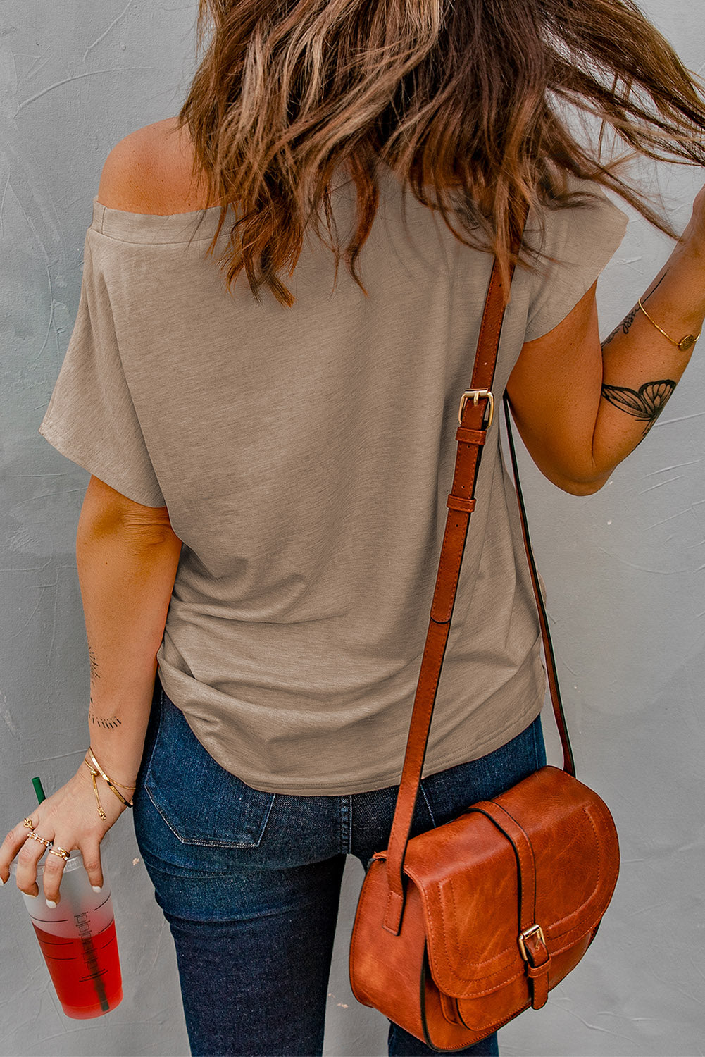 Pocketed Tee with Side Slits | JB Boutique |